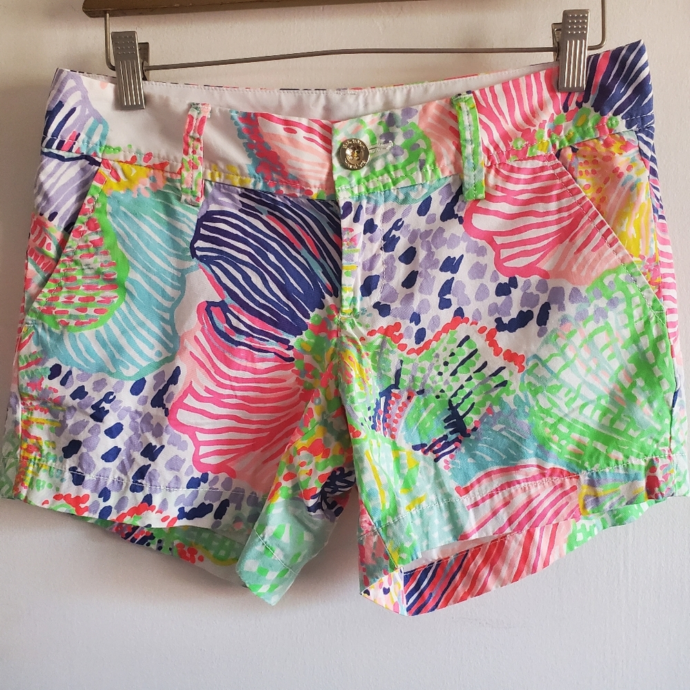 Lilly Pulitzer Callahan low rise Shorts Roar of the seas size 0 Preppy Beach